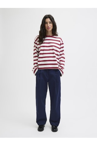 Jack & Jones Kadin Pileli Barrel Fit Kesim Pantolo - Maddy - 12282465 Maritime Blue