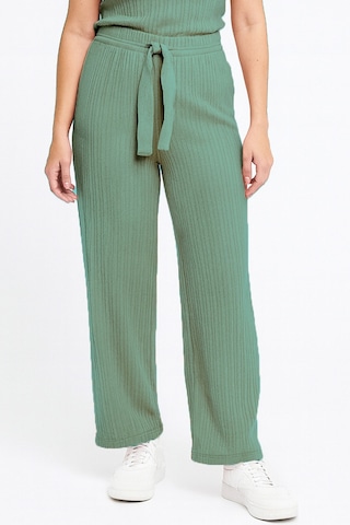 Bayan Pijama Altı Beli Lastikli Rahat Kalıp Yeşil