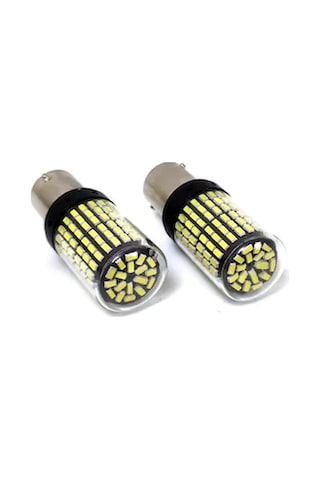 93 Tek Duy Led P21W Ba15S 144 Ledli Beyaz 2 Adet