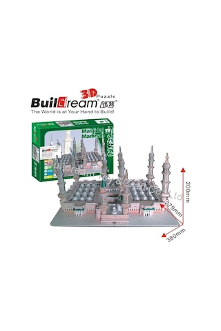 Mescid-I Nebi Maketi Medine 3D Puzzle 3 Boyutlu Maket