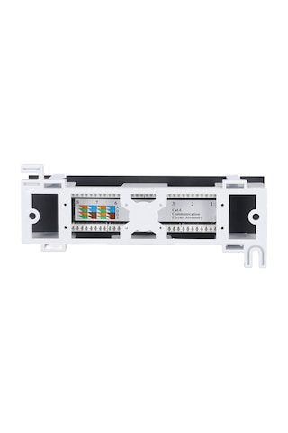 Lemestar 8 Port Rj45 Ağ Patch Panel, Duvar Montajlı, Cat.6, 568a/b Kablolama, Toz Kapaklı, Abs Kasa, Ses/veri/kabloları Dağıtımı