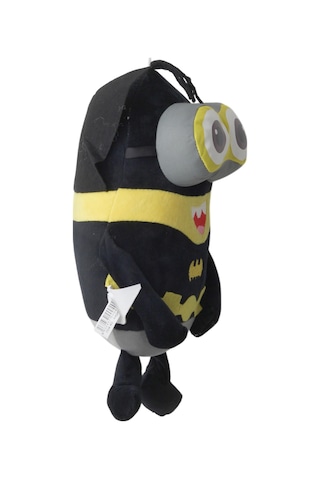 Despicable Me Minions Çılgın Hırsızlar Batman Versiyon Peluş Oyuncak Uyku & Oyun Arkadaşı 30 Cm. Siyah