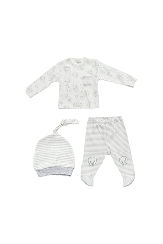 Dear_Enika Andywawa Kız Erkek Bebek Gri Alt Üst Takım Ac22183
