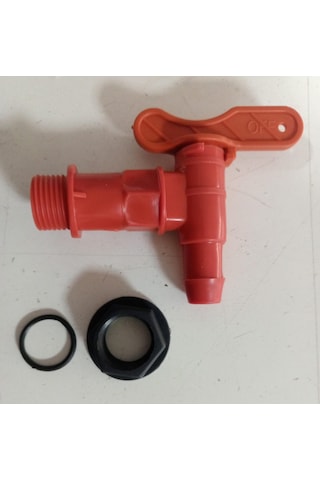2 Adet Plastik Bidon, Varil Musluğu, Contalı, Somunlu Diğer