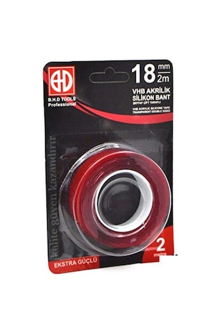 Bhd Vhb Akrilik Silikon Bant Şeffaf Çift Taraflı 18 MM x 2 m
