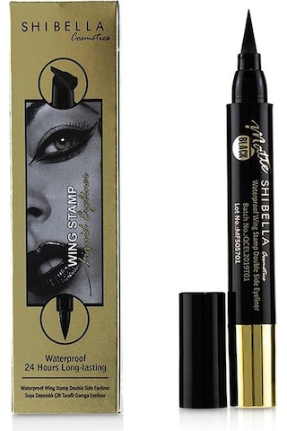 Shibella Cosmetics Suya Dayanıklı Çift Taraflı İnce Damga Eyeliner
