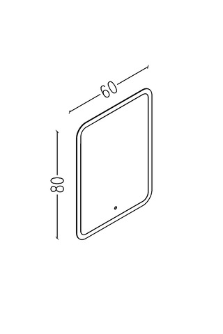 Camaro 60 Cm Buğu Önleyici Led Ayna Renksiz