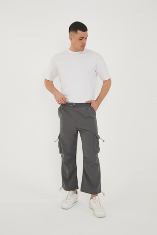 Camp Scoutland Camp550 Outdoor Tactical Kargo Cepli Ayarlanabilir Paçalı Oversize Erkek Jogger Yürüyüş Pantolonu Gri
