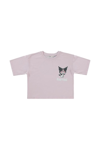 Kuromi 10-13 Yaş Tişört Açık Lila
