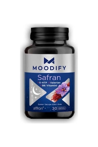Moodify Safran, Magnezyum, Valerin Vit B6 30 Kapsül