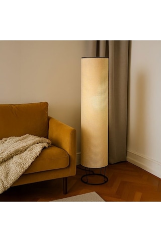 Evidea Lighting Menel Lambader - Krem / Siyah - 110x21x21 Cm Krem / Siyah