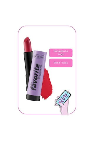 Callista Lips Favorite Longwearing Lipstick Kalıcı Ruj 305 Happy Mantra