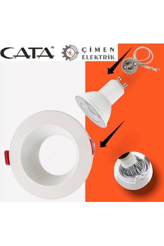 Cata Ct 5040 Beyaz Spot Kasası çok renkli