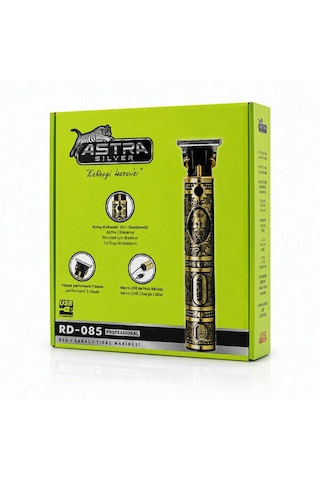 Komple Metal Saç Sakal Traş Makinesi Usb Şarjlı - T Bıçak - Rd-085 5477