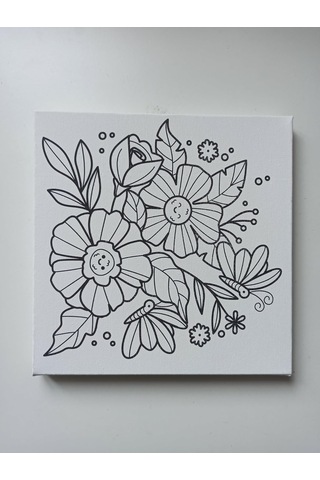 Lexroo Figürlü Tuval Boyama Seti 20x20 Cm Standart