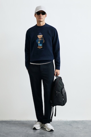 Lufian Mıles Erkek Sweatshirt Lacivert Lacivert 112030201100200