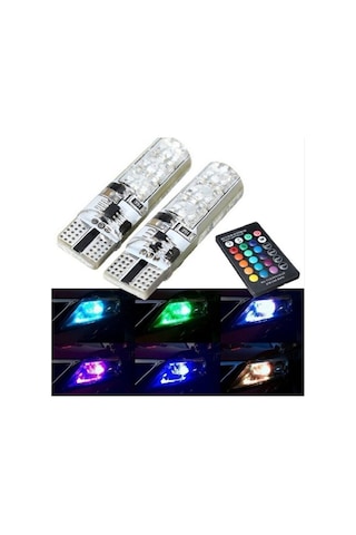 T10 Rgb Kumandalı Park Ampulleri Modlu