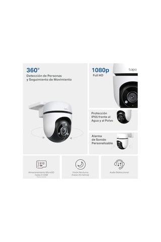 Tapo C500, 1080p Full Hd Dış Mekan Wi-fi Güvenlik Kamerası, Hareket Tespit/takibi, 360 , Ip65 Su Geçirmez, Gece G
