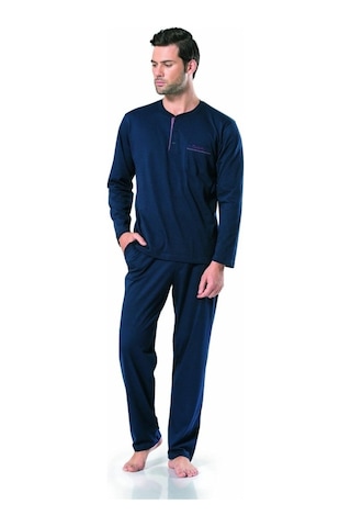 Pierre Cardin 5454 Erkek Uzunkollu Penye Pijama Takımı
