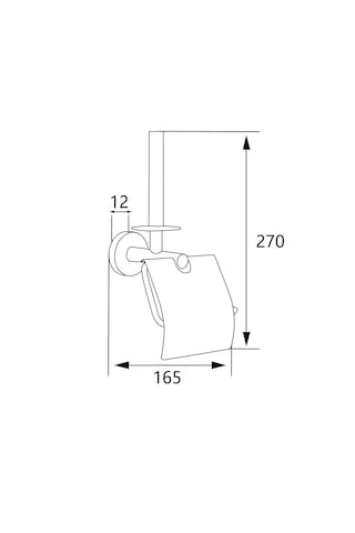 Soho Oscar Tuvalet Kağıtlık Dky/ Ydk Kpklı Krom