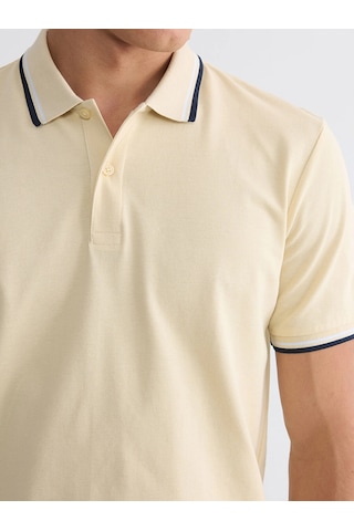LC Waikiki Lcwaıkıkı Classic Bej Polo Yaka Pike Erkek Tişört Beıge