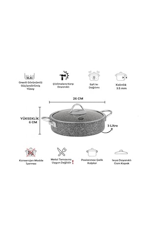 Taç Ultra Klasik 2'Li Granit Tencere & Tava Seti