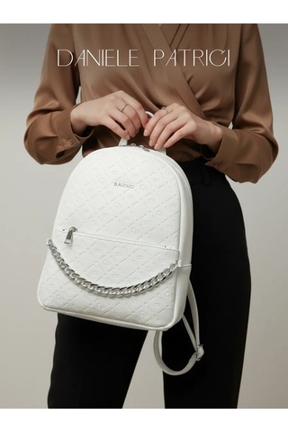 Daniele Patrici Şehir A5 Deri Sırt Çantası 210533437 Beyaz