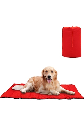 Bundera Gully Büyük Boy Kedi Köpek Minderi Kırmızı 120 x 80 CM