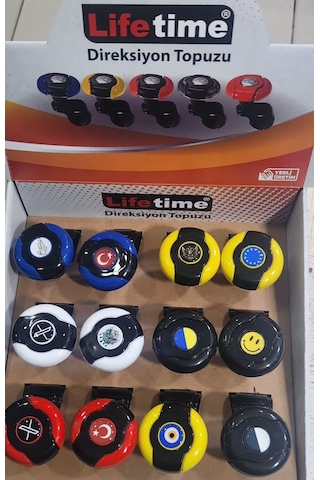 Sarı-siyah Dönebilen Vites Topuzu Kartal Stickerlı Çok Renkli