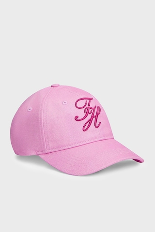 Tommy Hilfiger % 100 Pamuk Logo İşlemeli Şapka Bayan Şapka Aw0aw18338 Tor Pembe