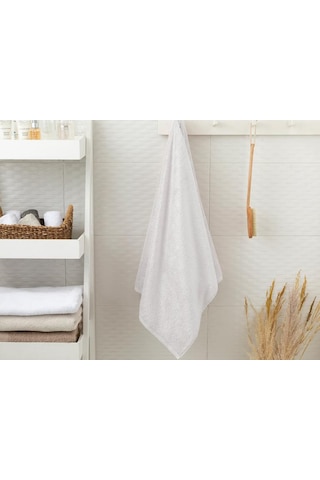 Beyaz El Yüz Havlusu 10 Adet, %100 Pamuk 250 Gram