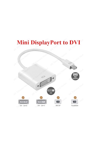 Mini Display Port (Thunderbolt) To Dvı (24+5) Dönüştürücü