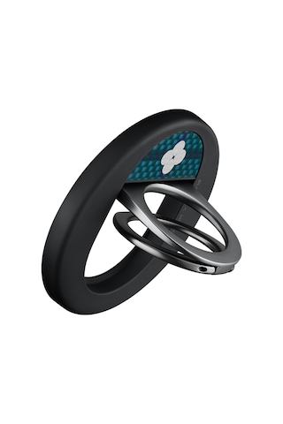 Pitaka Aramid Fiber Flora İn Grid Serisi Magez Grip 3 Magnetik Ring Stand Telefon Tutucu Mavi