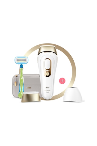 Braun Silk Expert Pro 5 PL5154 2 Başlıklı Yeni Nesil IPL Epilasyon Cihazı + Çanta