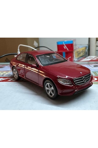 Oyuncak Metal Model Araba 1/36 Çek Bırak Mercedes Benz E Class Kırmızı