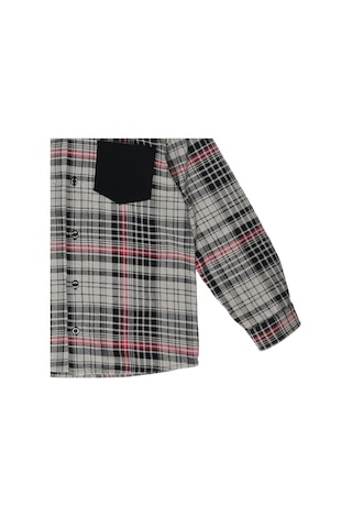 Panço Erkek Çocuk kapüşonlu Kareli Gömlek Siyah 2221bk06006-2943 001