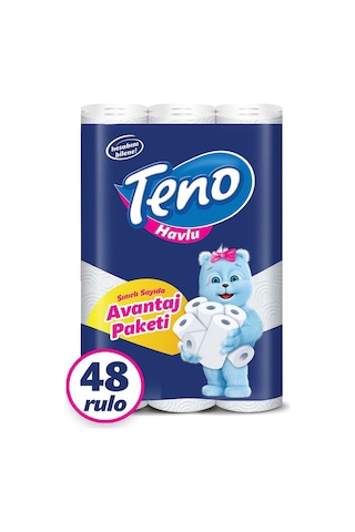 Teno Avantaj Paket Kağıt Havlu  4 x 12 Rulo