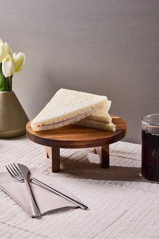 Morry Akasya Ayaklı Sunumluk 20 Cm Bambu Bambu