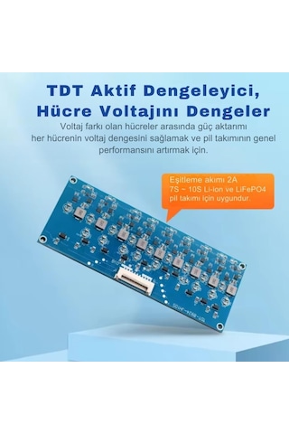 Tdt 8s Aktif Balans Cihazı - Pil Enerji Aktif Dengeleme 2a