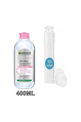 Micellar Kusursuz Makyaj Temizleme Suyu 400ml Makyaj Temizleme Mendili 100 'lü Hediye