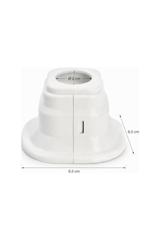 Beyaz Kare Plastik Havlupan Radyatör 2 Cm Boru Gizleme Kapama Aparatı 6,5 Cm Diğer