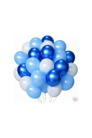 Metalik Mavi Ve Açık Mavi Beyaz Balon Seti 24 Parça A Kalite Balon, Parti Ve Doğum Günü Seti Bebek Mavisi Metalik Mavi Ve Açık Mavi Beyaz Balon Seti 24 Parça A Kalite Balon, Parti Ve Doğum Günü Seti Bebek Mavisi