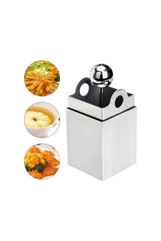 Homyl Kare Izgaralar Şekilli Filiform Tofu Kesici Paslanmaz Gümüş