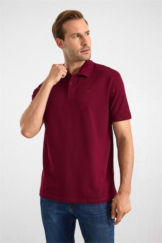 Süvari Koyu Bordo Regular Düz Nakışlı Pike Düğmeli Polo Yaka Tişört Ts1014000473-k09