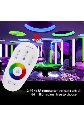 Dokunmatik Uzaktan Kumanda Led Rgb Kontrol Cihazı Dc 12-24v 6a 3 Kanallı Karartma Dinamik Modu 2.4g Rf Diğer