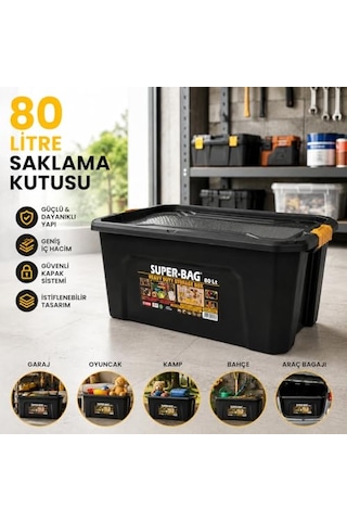 Süper Bag 80 L Saklama Kutusu Asr-4039 Çok Renkli