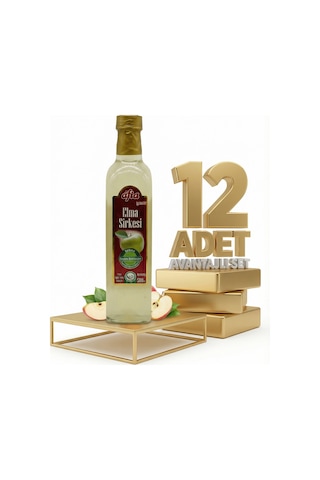 Afia Elma Sirkesi Cam Şişe 12x500 Ml