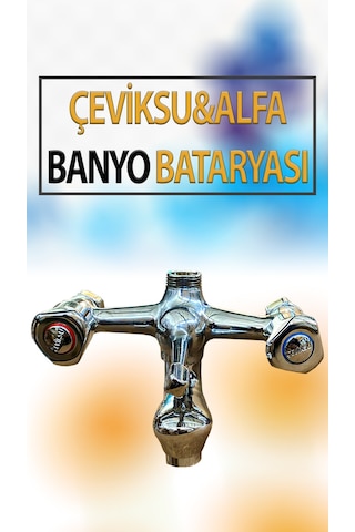 Alfa Model Banyo Bataryası Krom