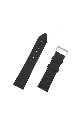 Siyah Hakiki Deri Saat Kordonu Kayış 22mm