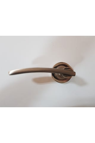 Çelik Kapı Kolu Rozetli Eray Nikel Saten Sol